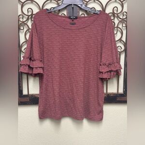 Miss Me ruffle sleeve top